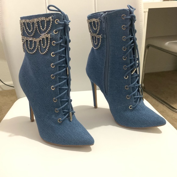 Lola Shoetique Demin Booties - Picture 2 of 5